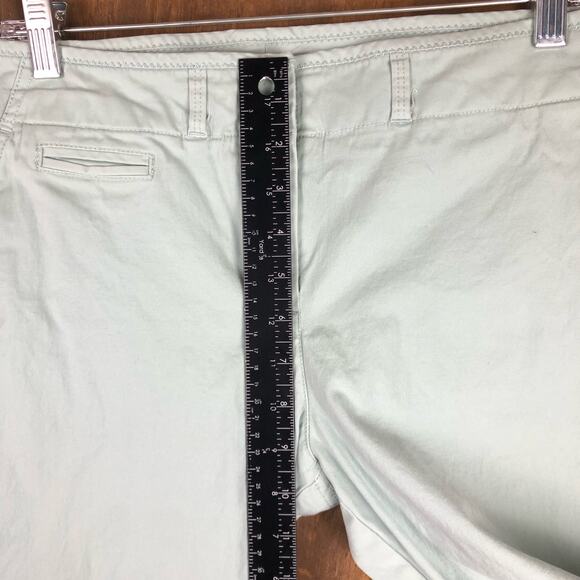 Talbots Womens Pants Pastel Green Signature Slim Capris Mid Rise Stretch 10 - Picture 6 of 13